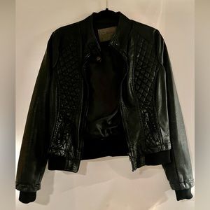 Black Faux Leather Jacket